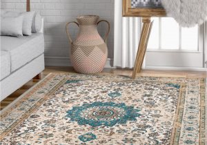 Shabby Chic Style area Rugs Well Woven Djemila Medallion Beige Blue Vintage Persian Floral oriental area Rug Distressed Modern Shabby Chic Thick soft Plush Walmart