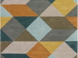 Shavano Hand Tufted Wool Yellow Gold Teal area Rug Jaipur Living En Casa Ojo Lst16 Gold/teal area Rug by Luli Sanchez 1′ 6” Returnable Sample Swatch