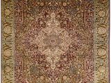 Silk area Rugs for Sale 6 X4 Kashan Pure Silk area Rug Carpet Two tone Medallion oriental Hand Knotted