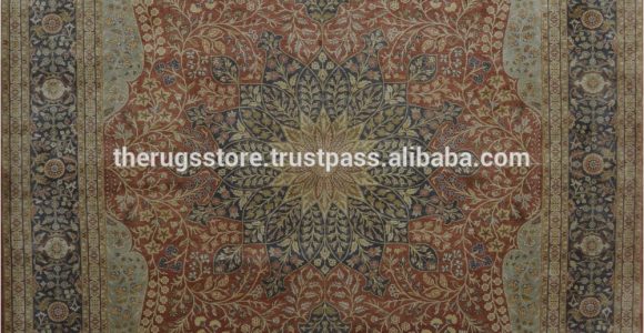Silk area Rugs for Sale Hand Knotted Pure Real Silk Persian Design 8×10 area
