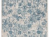 Silver and Blue area Rugs Clara Floral Silver Blue area Rug 10 X14