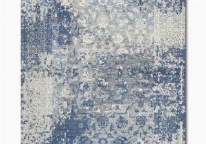Silver and Blue area Rugs Gossamer Blue Grey area Rug