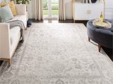 Silver area Rug 6 X 9 Safavieh Adirondack Collection 6′ X 9′ Ivory / Silver Adr109c oriental Distressed Non-shedding Living Room Bedroom Dining Home Office area Rug
