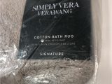 Simply Vera Bathroom Rugs Simply Vera Wang 21" X 34" Verawang Premium Luxury Bath Rug Stone Plush Cotton