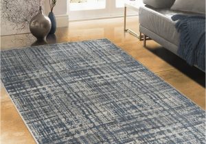 Slate Blue and Cream area Rugs Allstar Rugs Charcoal Grey and Ivory Rectangular Accent area Rug with Slate Blue Abstract Intersecting Line Design – 7′ 6″x9′ 8″