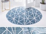 Small Round Blue Rug 10 Ideas for Including Blue Rugs In Any Interior