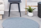 Small Round Blue Rug Myfelt Handgefertigter Teppich Mia Aus Schaffell In Hellblau …