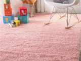 Soft area Rugs for Nursery Cloudy Shag solid Snow White Rug