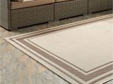 Solid Beige area Rug 8×10 Rim Beige 8×10 area Rug by Modway