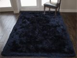 Solid Black area Rug 8×10 Black Crow Color 8×10 Feet area Rug Carpet Rug solid soft Plush Pile Shag Shaggy Fuzzy Furry Modern Contemporary Decorative Designer Bedroom Living …