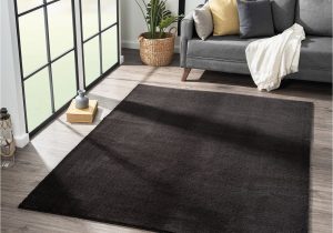 Solid Black area Rug 8×10 Prime Shaggy Rug High-pile Rug Carpet Livingroom Bedroom Rug Trendy Rugs and Carpets Available In Grey Nugat Anthracite Red Brown Beige Copper Purple …