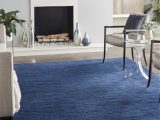 Solid Blue Rug 8×10 Nourison Essentials Indoor/outdoor Midnight Blue 8′ X 10′ area Rug, Easy Cleaning, Non Shedding, Bed Room, Living Room, Dining Room, Backyard, Deck, …