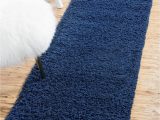 Solid Blue Runner Rug Sapphire Blue 2 6 X 10 solid Shag Runner Rug Rugs Com