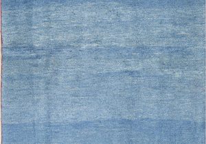 Solid Blue Wool Rug Hand Knotted Blue solid Gabbeh Shiraz Persian area Wool Rug 4×6