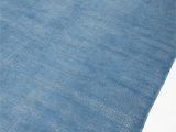 Solid Blue Wool Rug solid Blue Cotton Rug for Home Decor