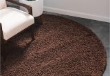 Solid Chocolate Brown area Rug Unique Loom solo solid Shag Collection Modern area Rug_shg001, 5 …