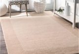 Solid Color area Rugs with Borders Beige solid Border area Rug