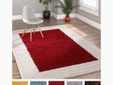 Solid Color area Rugs with Borders Well Woven Modern solid Color Border Olefin and Jute Rectangular …