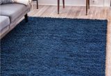 Solid Dark Blue area Rug solid Shag Sapphire Blue 5×8 area Rug In 2020