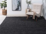 Solid Dark Gray area Rug Transitional 3×5 area Rug Shag Thick (3’3” X 5′) solid Dark Gray Indoor Rectangle Easy to Clean