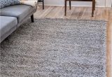 Solid Grey area Rug 5×7 Unique Loom solo solid Shag Collection Modern Plush Cloud Gray area Rug 5 0 X 8 0