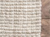 Solid Off White area Rug Kiwa Handwoven Jute Ribbed solid F White Rug In 2020