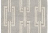 Somerset Home Geometric area Rug Grey and White Boardwalk Geometric Handwoven Flatweave Gray area Rug