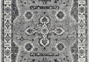Somerset Home Geometric area Rug Grey and White Surya Mum2310 5373 5 Ft 3 In X 7 Ft 3 In Mumbai area Rug