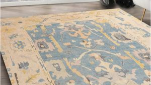 Square area Rugs for Sale Sale: 5′ Square Oushak Blue Rug All Over Pattern Rug – Etsy.de