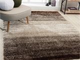 Striped area Rugs 5 X 7 Luxe Weavers Lantanas Brown 5×7 Shag Geometric area Rug, Modern Striped,, Stain Resistant, Plush Indoor Rugs