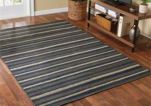 Striped area Rugs 5 X 7 Mainstays sonata Navy Blue and Gray Striped area Rug, 5″ X 7″