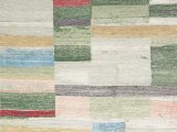 Stuart Blue Beige area Rug Levi Gemetric Hand Knotted Green Ivory Red area Rug