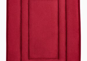 Sunham Home Fashions Bath Rug Sunham Inspire Plus Bath Rug Features Unique 3d Fiber Structure Brings Stylish and Functional Flair to Your Décor 17 Inch by 24 Inch Red