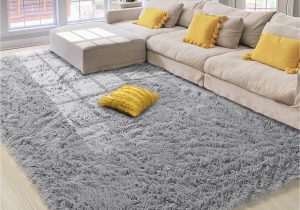 Super Cheap Large area Rugs Amangel Super soft Shaggy area Rug Fluffy Carpet, 6′ X 9′, Indoor Modern Fuzzy Rugs for Living Room Bedroom, Large Furry Rug for Kids Boys Girls Room …