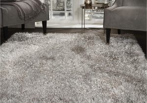 Super Cheap Large area Rugs Shaggy Rug Super Plush Extra Large Rugs Living Room with Shimmering Sparkle Glitter Strands Fluffy 55mm Thick Pile Height Modern area Rugs – (silver …