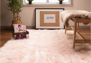 Super Cheap Large area Rugs Super area Rugs Serene Silky Faux Fur Fluffy Shag Rug Light Pink 5 …