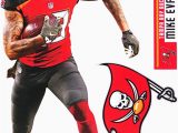 Tampa Bay Buccaneers area Rug Mike Evans Fathead Tampa Bay Buccaneers Bucs Logo Set Ficial Nfl Vinyl Wall Graphics 17" Inch