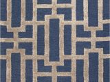 Taupe and Blue Rug Dallas Rug Sample In Blue and Taupe