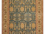 Teal and Brown area Rug 8×10 8×10 Hand Knotted Persian Wool Traditional oriental area Rug Teal Gold Colour