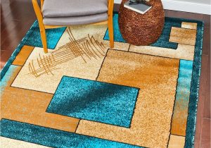 Teal and Brown area Rug Walmart 1657 Turquoise