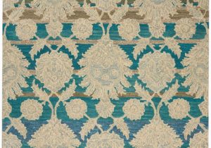 Teal and Ivory area Rugs Nourison India House Ih91 Ivory Teal area Rug