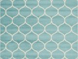 Teal and Ivory area Rugs Tellaro Geometric Teal Ivory area Rug