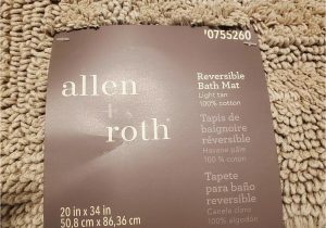 Therapedic Memory Foam Bath Rug Allen & Roth Gorgeous Light Tan Cotton 20×34 Reversible Bath Mat Jj