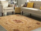 Thick Pile Wool area Rugs Multi Sizes Handmade Wool French Aubusson Savonnerie Thick Pile area Rug Tan