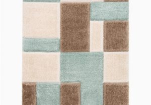 Thick Plush area Rugs 8×10 Well Woven Ella Light Blue Geometric Boxes Thick soft