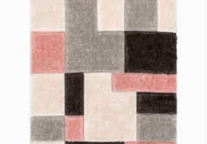 Thick Plush area Rugs 8×10 Well Woven Ella Pink Geometric Boxes Thick soft Plush 3d