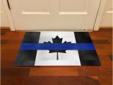 Thin Blue Line Rug Thin Blue Line Canadian Flag Indoor Throw Rug Door Mat Floor …