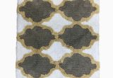 Threshold Contour Bath Rug Threshold Plush Gold & Brown Geometric Tufted Bath Rug Throw Mat 20×34