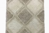 Threshold Contour Bath Rug Threshold Plush Ivory & Beige Geometric Textured Bath Rug