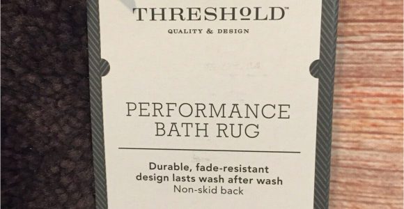 Threshold Performance Bath Rug Threshold Performance Bath Rug 20 X 34 Brown New